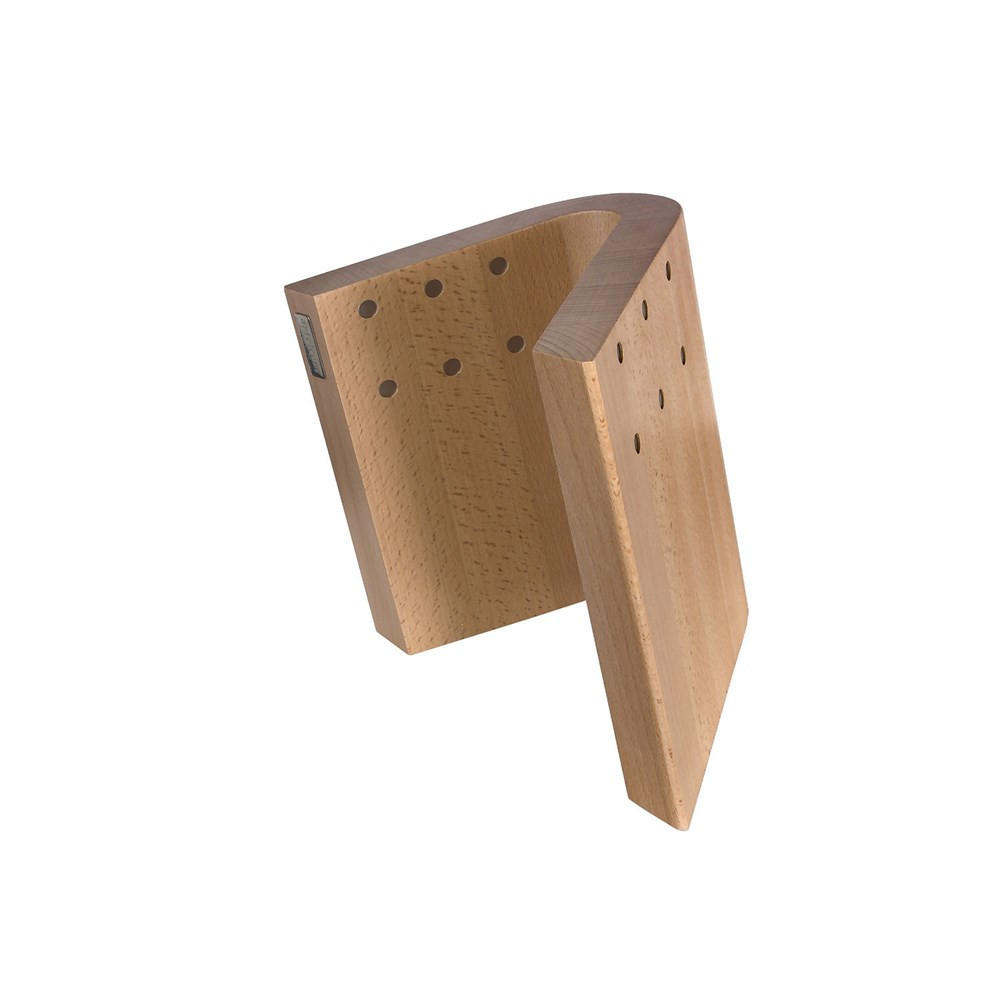 MESSERBLOCK Beige 23/21/23 cm AL83 - Beige, Holz (21/23/23cm) - ArteLegno