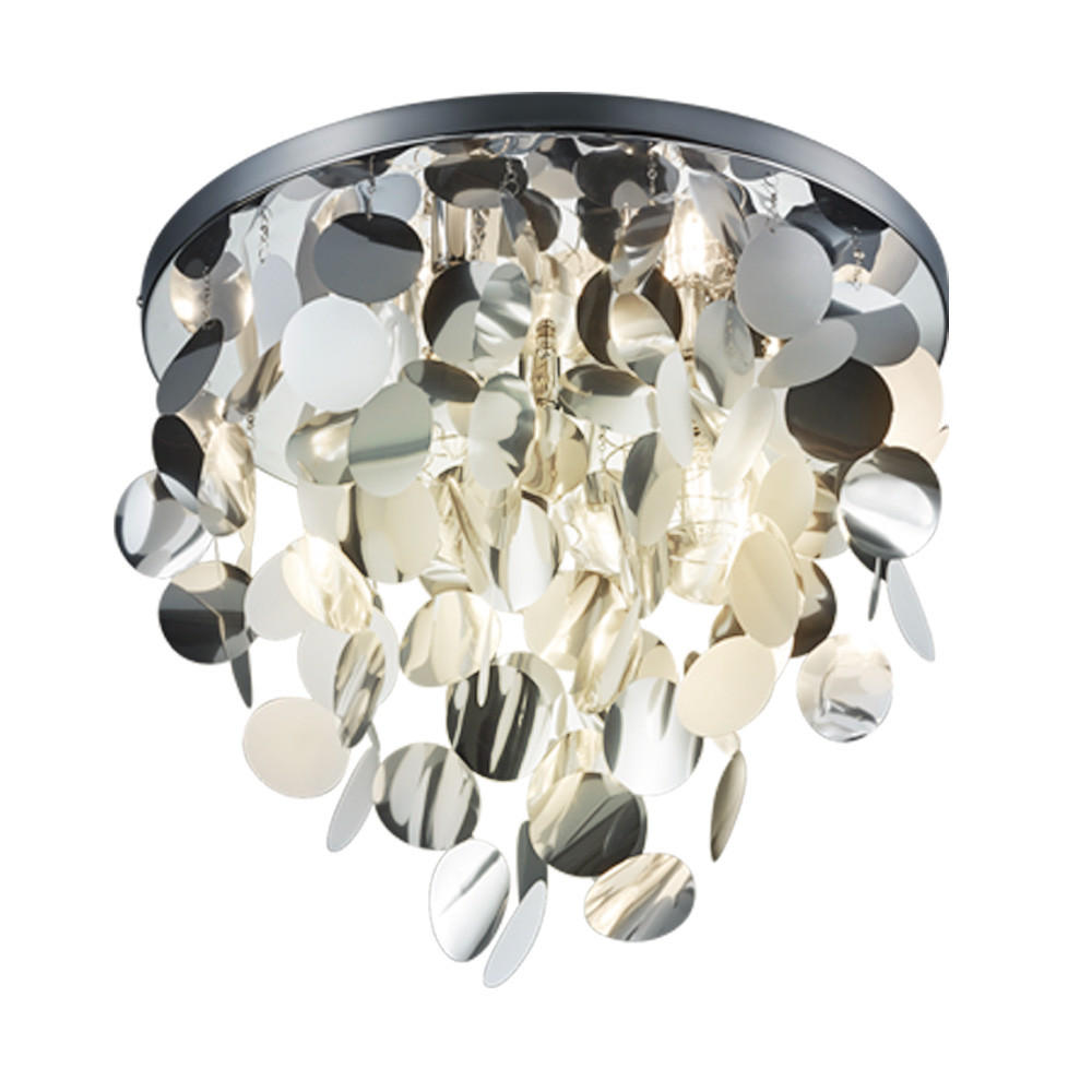 XXXLutz Deckenleuchte Silber 55x40x55 cm