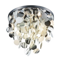 DECKENLEUCHTE LUCCA Chrom Silber - Silberfarben, Metall (55/55/40cm)