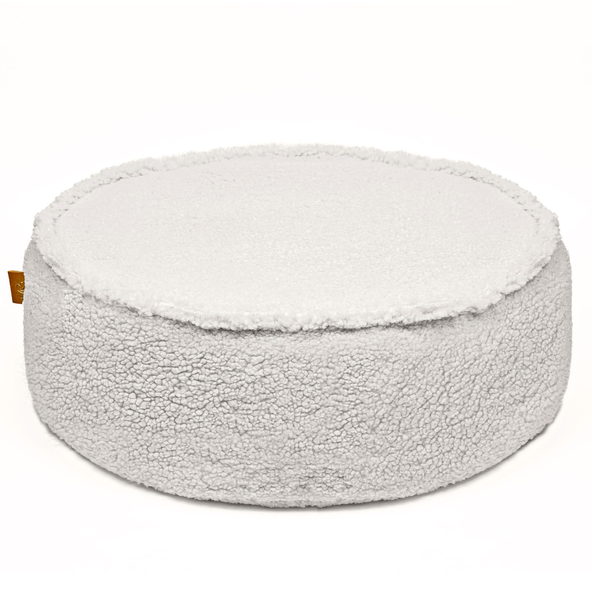 SITZPOUF für Kinder, Rund, Bearly, Cremig - Creme, Textil (65/20/65cm) - MeowBaby