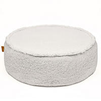 SITZPOUF für Kinder, Rund, Bearly, Cremig - Creme, Textil (65/20/65cm) - MeowBaby