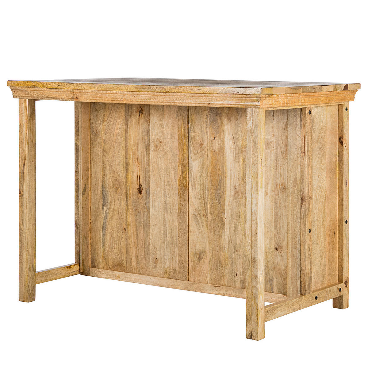 KÜCHENINSEL - Massivholz - Braun - Braun, Holz (125/94/80cm) - home24