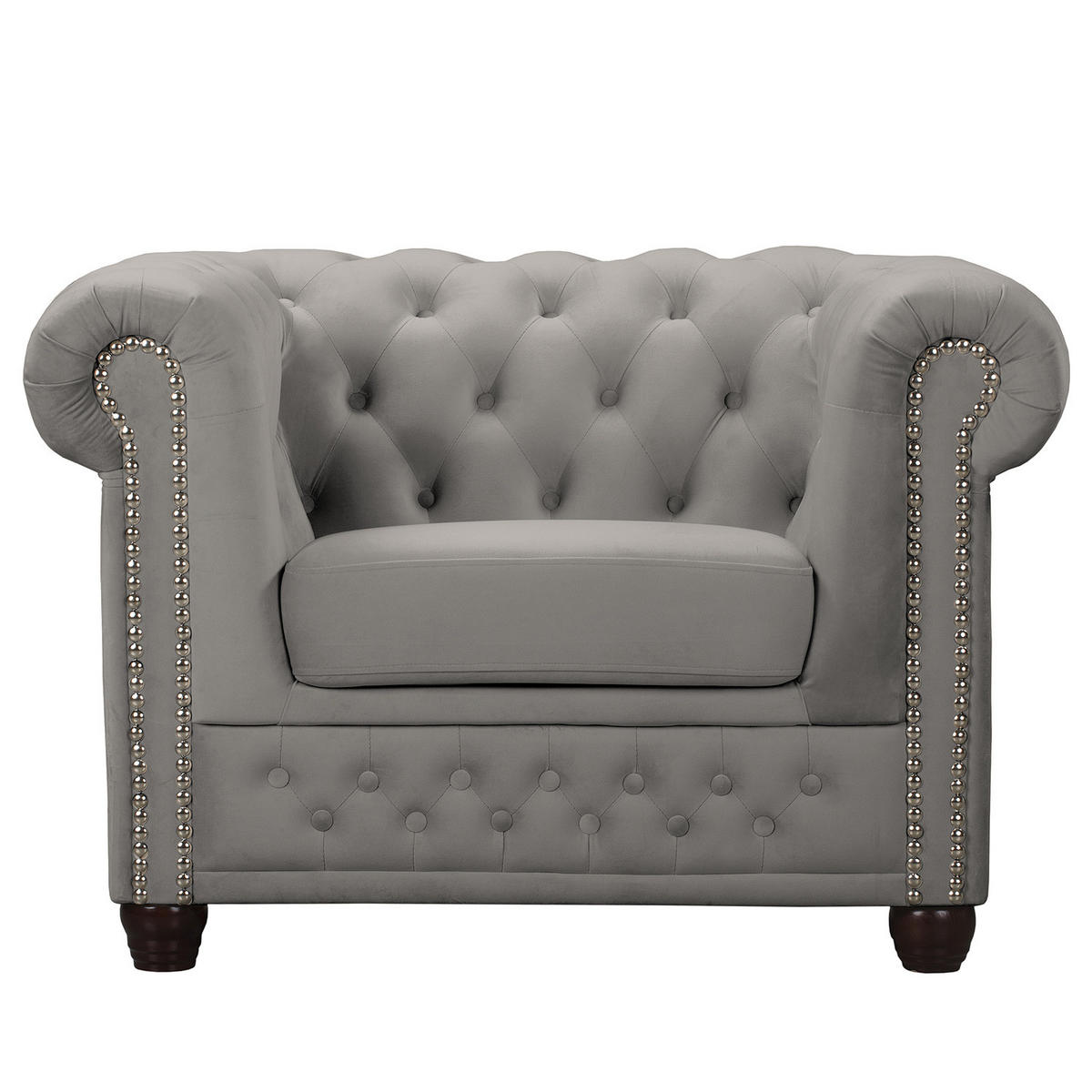 SESSEL - Taupe/Buchefarben, Holz/Buchenholz (104/72/86cm) - home24