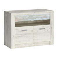 TV-ELEMENT Indianapolis I-10 96 x 72,5 x 42 cm Kraft Weiß - Weiß, Holzwerkstoff/Metall (96/72.5/42cm) - Koseto