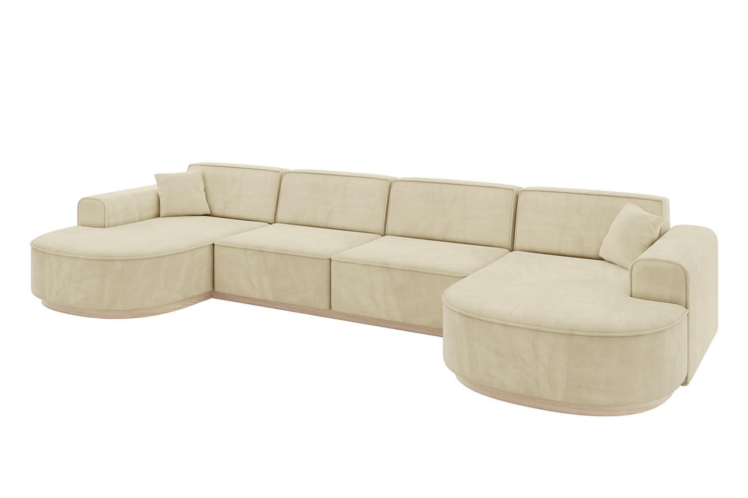 Altdecor Wohnlandschaft Beige 388x83x171 cm