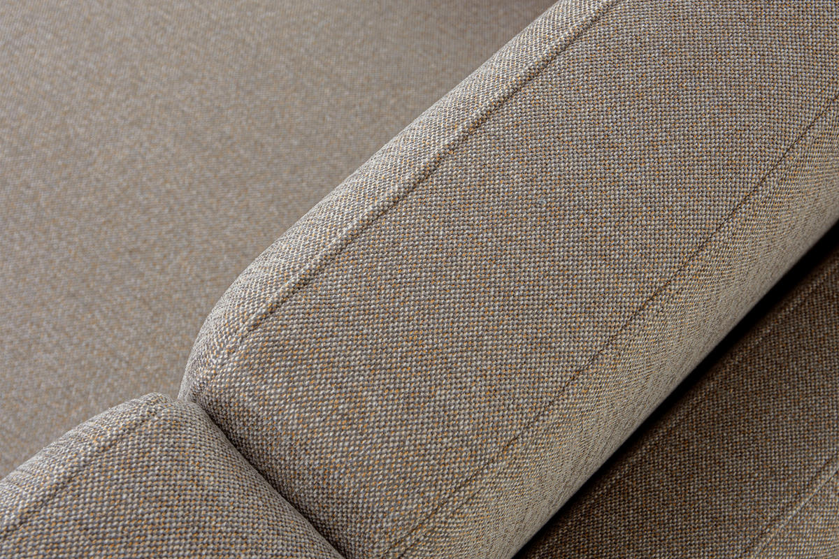 2-SITZER-SOFA TAGIO II mit Armlehnen, Hellbraun - Hellbraun, Textil (88/80/153cm) - KONSIMO®