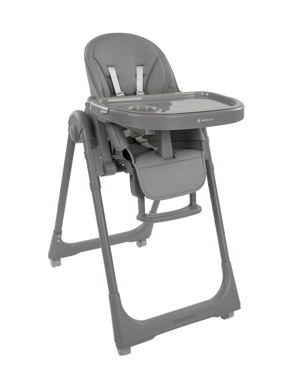 HOCHSTUHL Pastello 2 grau klappbar höhenverstellbar Ablagefach Räder - Grau, Metall (55/99/76cm) - Kikka boo