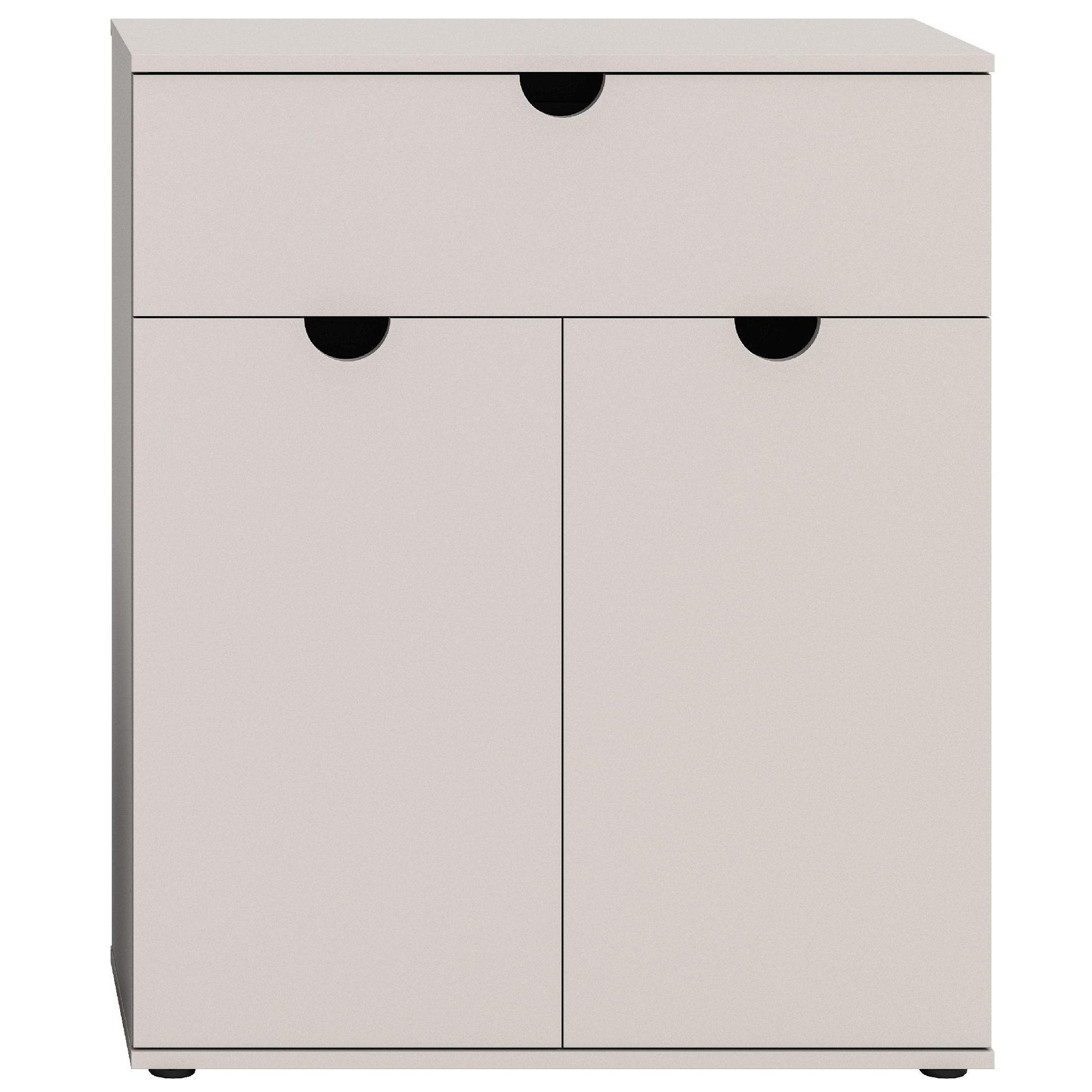 SCHUHSCHRANK Evora 40/80/95 cm - Grau, Holzwerkstoff (80/95/40cm) - Xonox