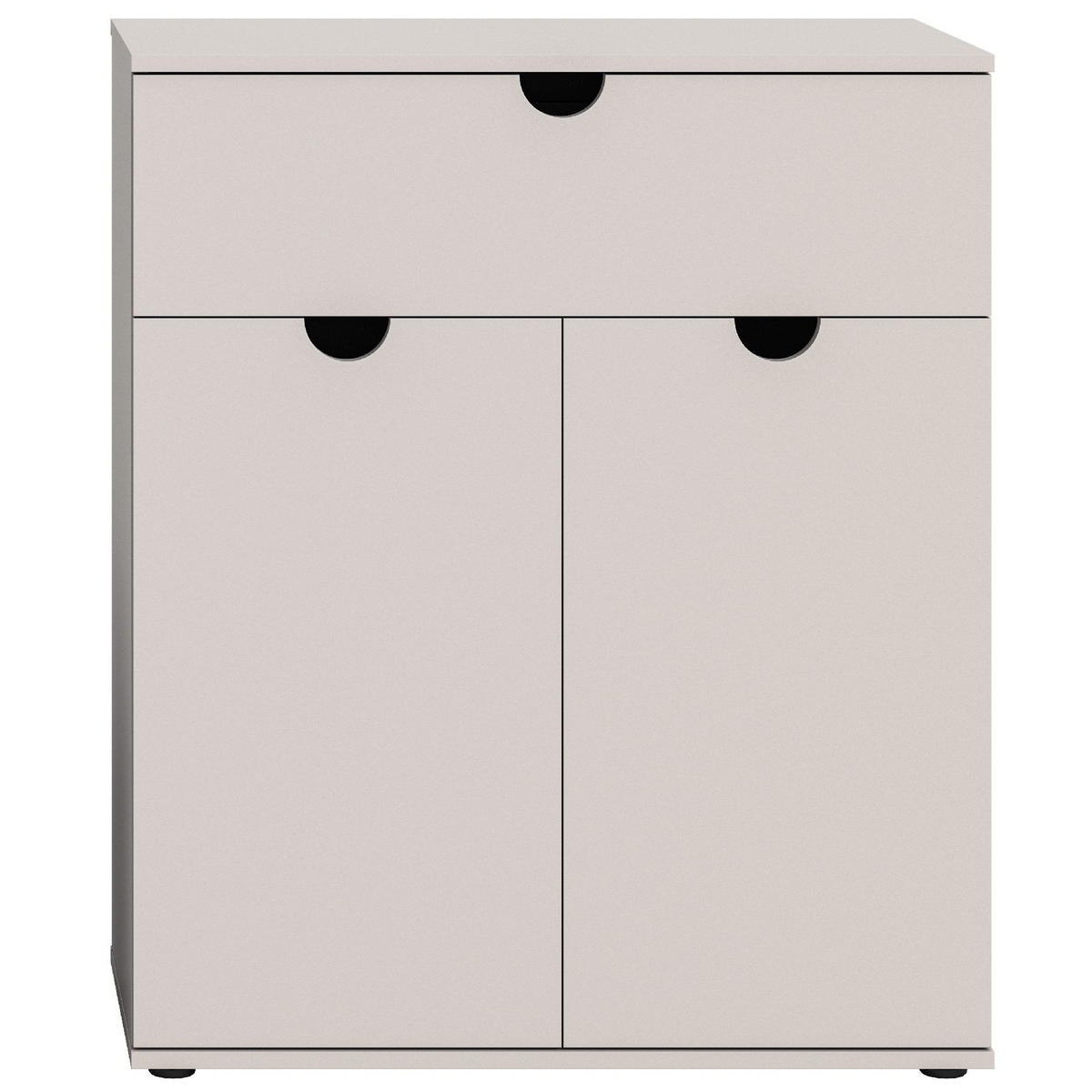 SCHUHSCHRANK Evora 40/80/95 cm - Grau, Holzwerkstoff (80/95/40cm) - Xonox