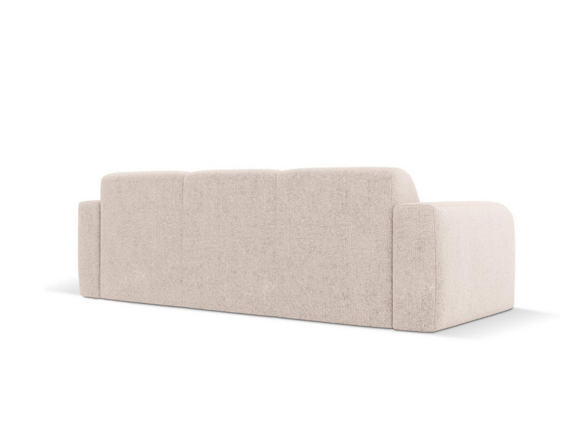 SOFA Molino aus Chenille-Stoff beige 3 Sitzplätze - Beige, Textil (95/72/235cm) - Micadoni
