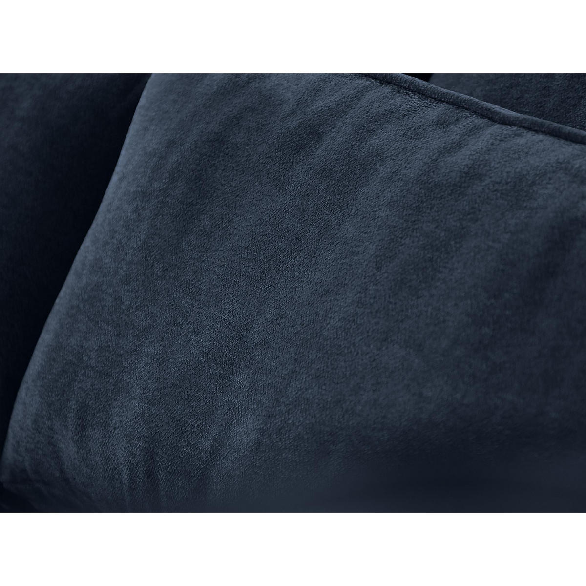 ECKSOFA Parma ohne Schlaffunktion dunkelblau links - Schwarz/Dunkelblau, Textil (314/224cm) - Beautysofa