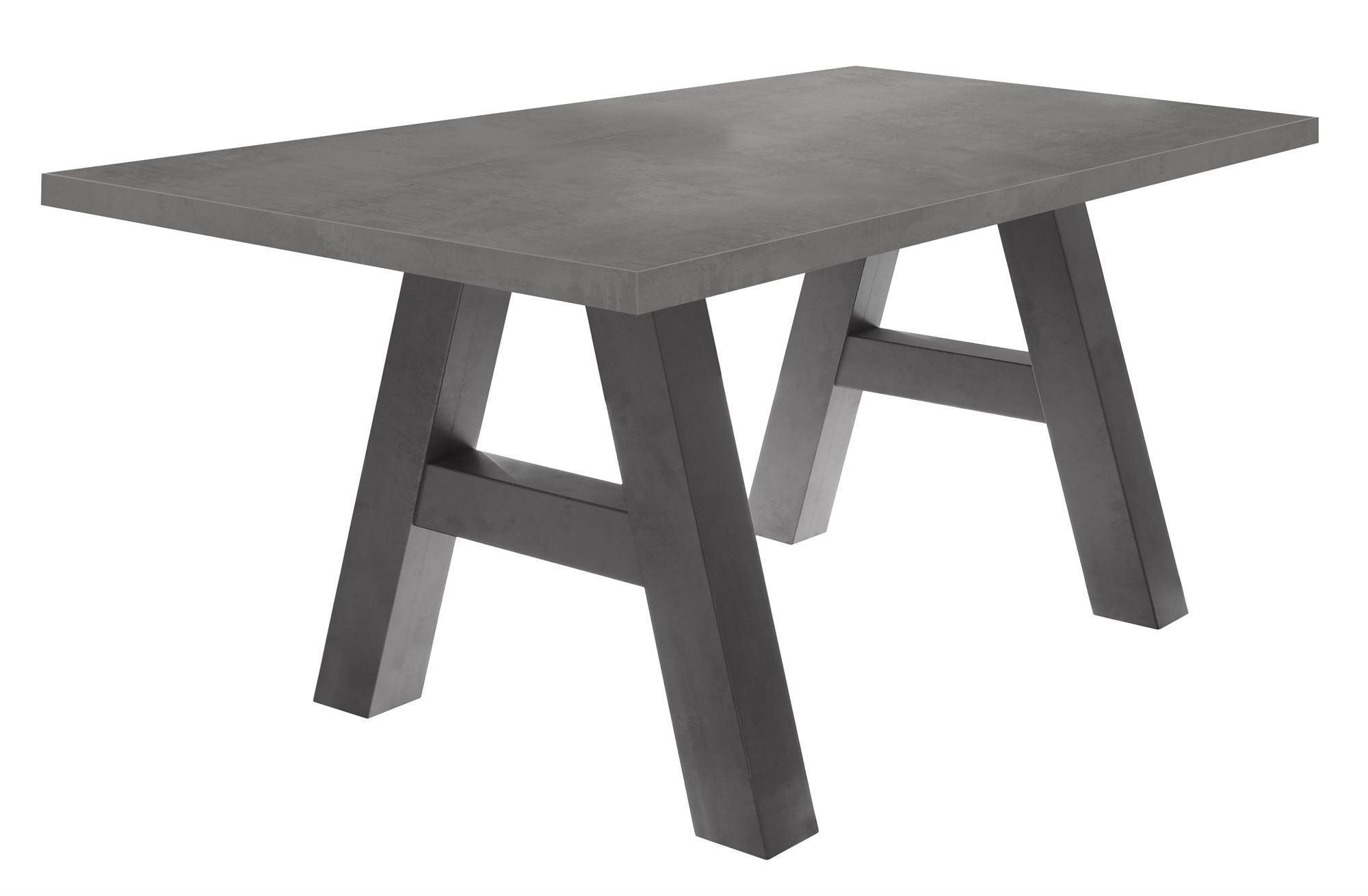 ESSZIMMERTISCH Elia 4 180 x 90 x 75 Esstisch Graphit - Grau, Holz (180/90/75cm) - 58aufmkessel