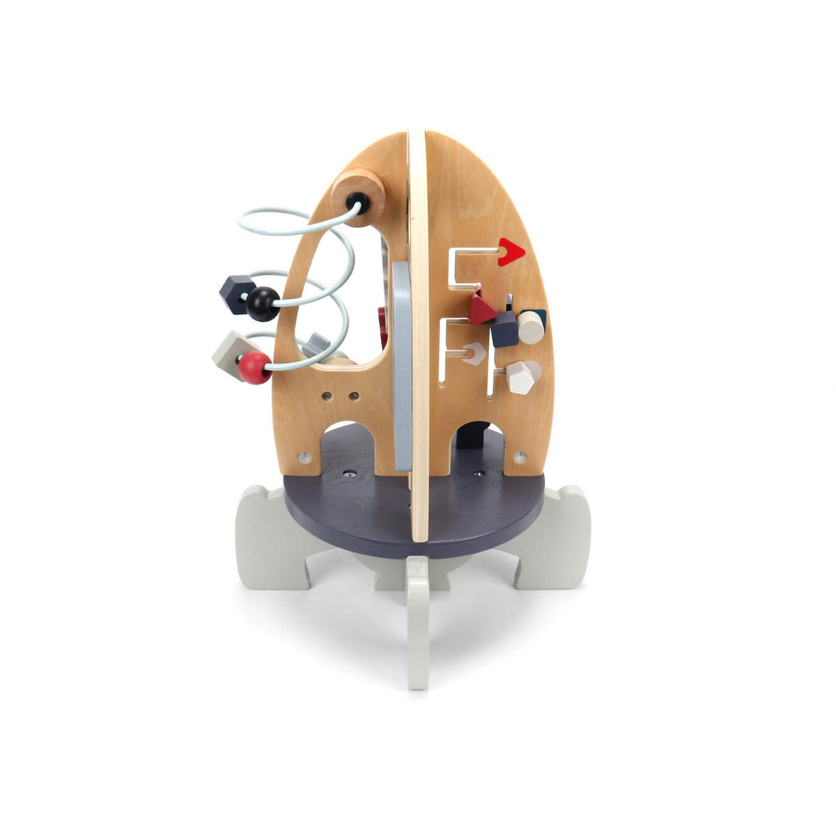 HOLZSPIELZEUG WELTRAUMRAKETE 22/22/30 cm - Multicolor, Holz (22/22cm)