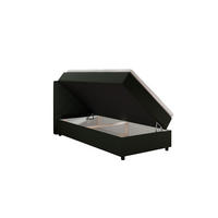 BOXBETT Diamaro 100x200 cm mit Bettkasten und Topper - Dunkelgrün - Grün, Holz (100/200cm) - Panda Möbel
