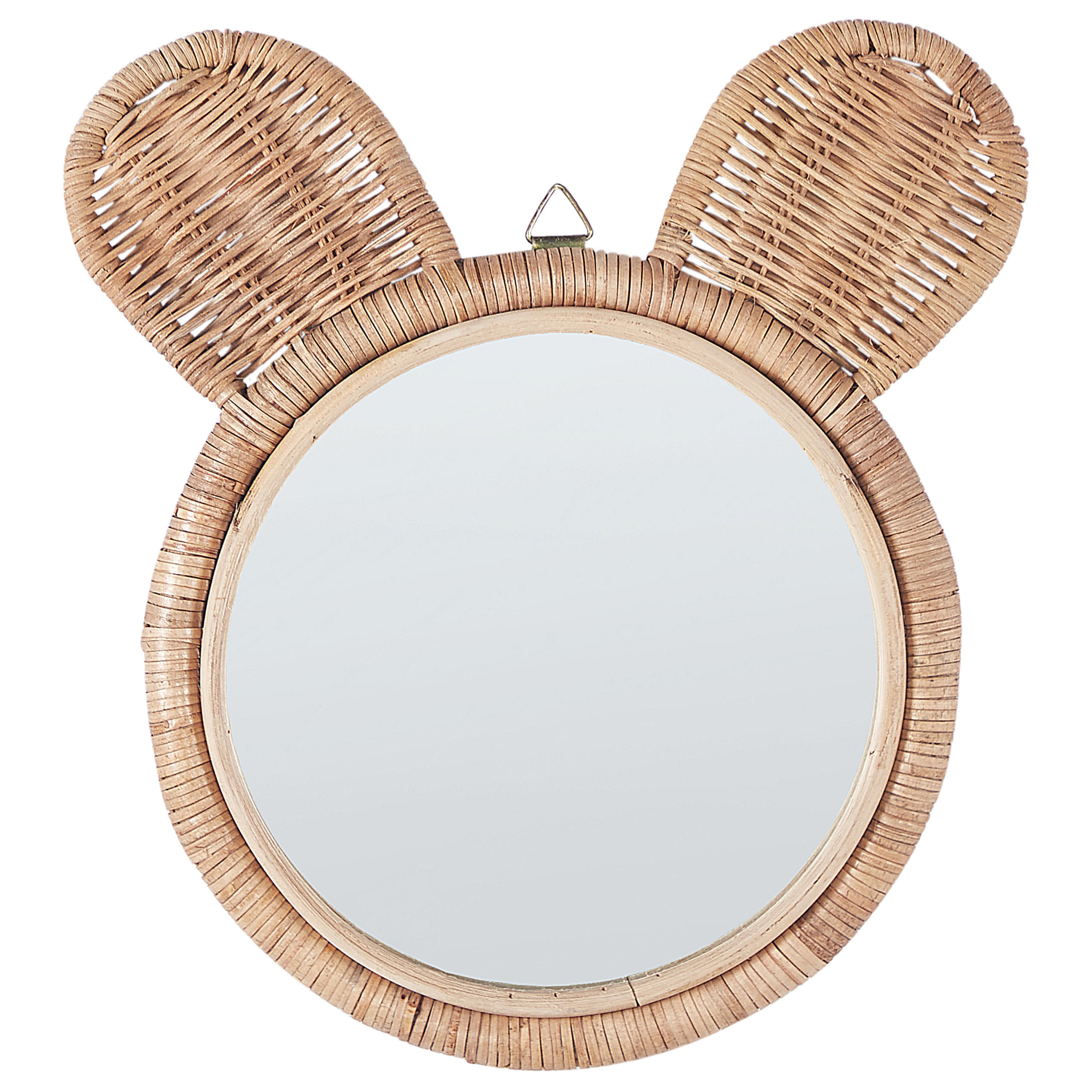 Beliani Wandspiegel Natur, Beige 30x33x2 cm