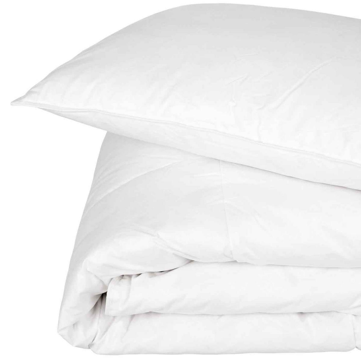 KINDERBETTSET Sommer 120/150 cm + 40/60 cm, Super-Mikrofaser - Weiß, Textil (120/150cm) - Homescapes