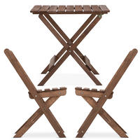 BALKONMÖBEL MELES für 2 Personen, braun - Braun, Holz - KONSIMO®