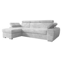 ECKSOFA Plaza L - Silberfarben/Grau, Holz/Kunststoff (255/170cm) - MIRJAN24