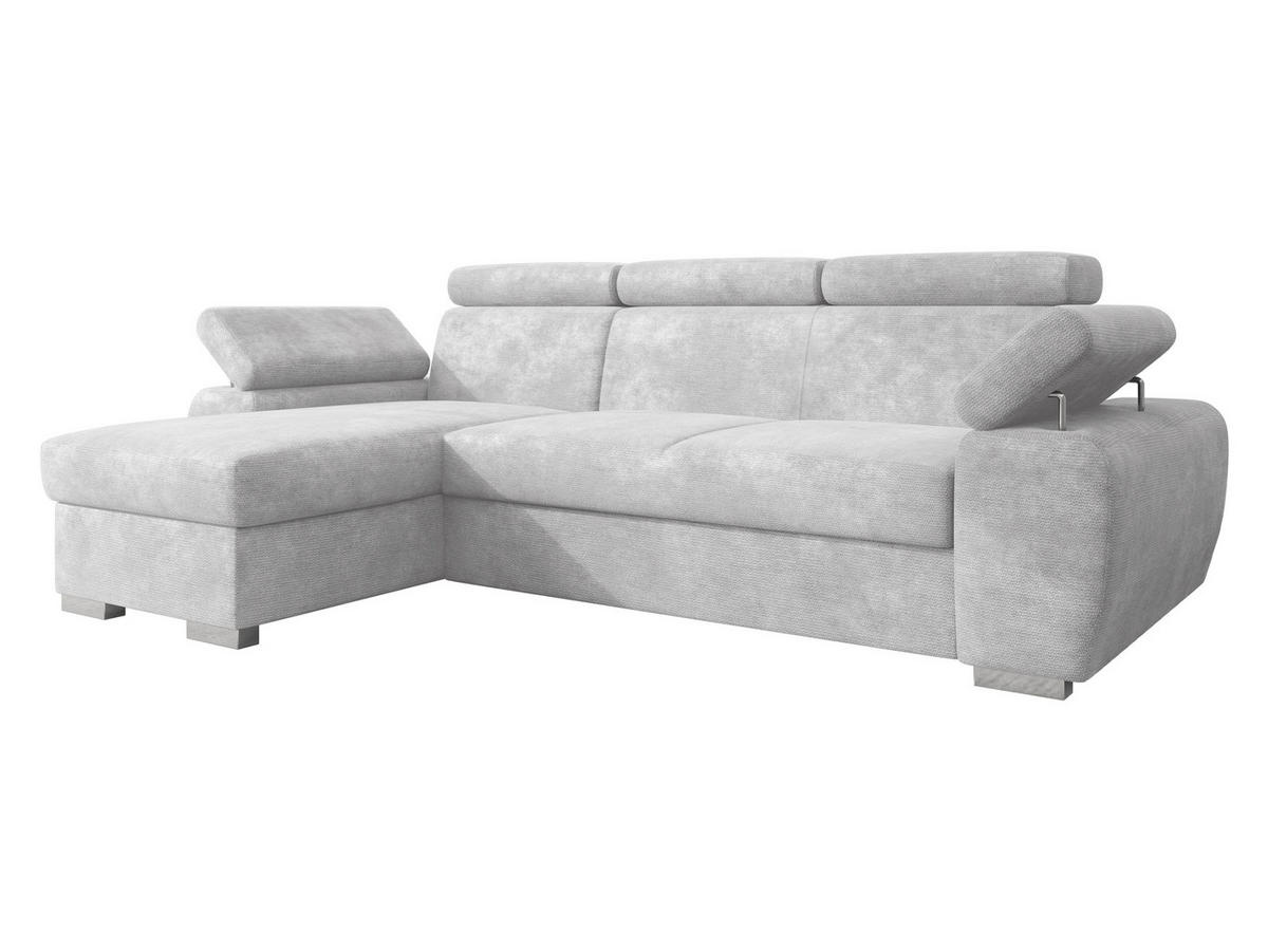 ECKSOFA Plaza L - Silberfarben/Grau, Holz/Kunststoff (255/170cm) - MIRJAN24