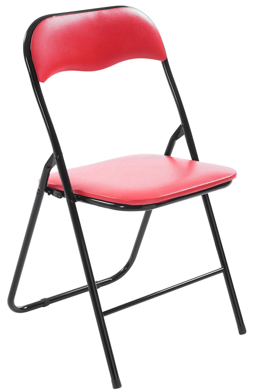 Thumbnail - CLP Klappstuhl, Rot, Schwarz, Textil, 45x78x45 cm, Esszimmer, Stühle, Klappstühle