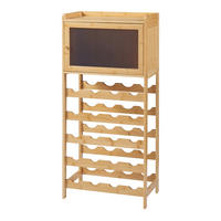 WEINREGAL Gjerstad - Naturfarben, Naturmaterialien (47/100/28cm) - [en.casa]