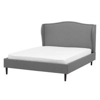 KÁRPITOZOTT ÁGY 140/200cm Szürke Colmar - szürke, textil (140/200cm) - Beliani