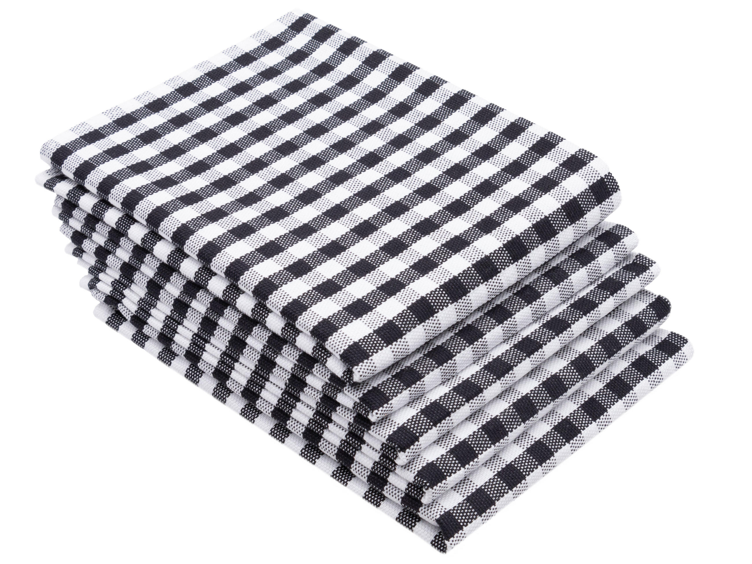 GESCHIRRTÜCHER, 5er-Set, 50x70 cm, 100% Baumwolle, Schwarz - Multicolor, Textil (50/70cm) - Zollner