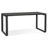 SCHREIBTISCH Minimalistisch Holz Metall Ergonomisch XERAL, Schwarz 160x80x74,8 cm - Schwarz, Holzwerkstoff/Metall (80/160/75cm) - KADIMA DESIGN