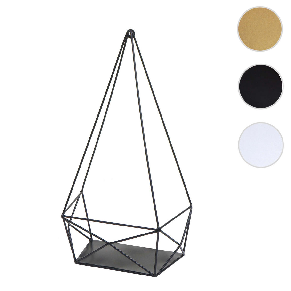 WANDREGAL Schwarz - Schwarz, Metall (23/44/11cm) - MCW