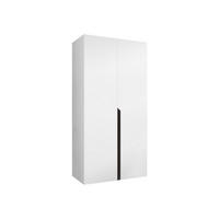 DREHTÜRENSCHRANK Mila I 100 - Schwarz/Weiß, Holzwerkstoff/Kunststoff (100/202/52cm) - MIRJAN24