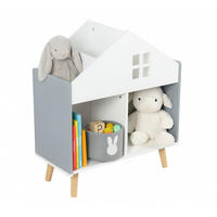 KINDERREGAL - Weiß, Holz/Holzwerkstoff (60/65.7/30cm) - Relaxdays