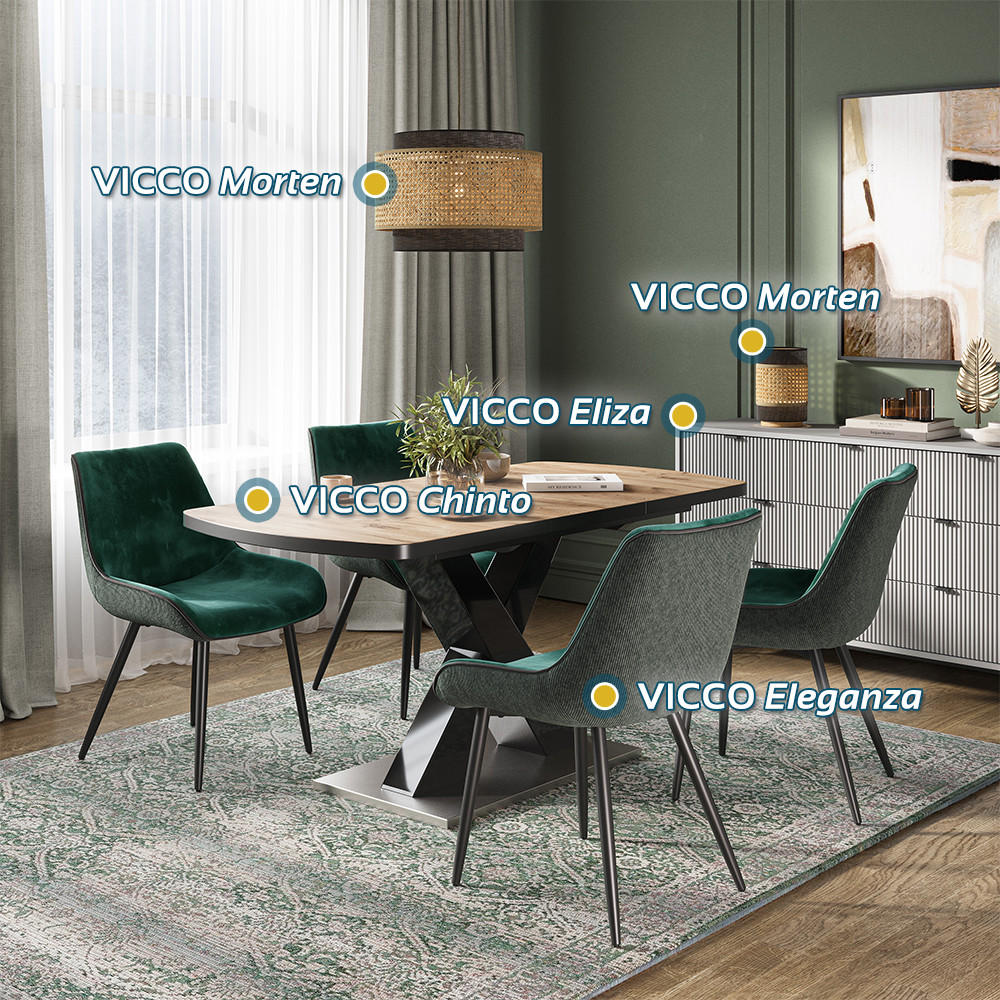 SIDEBOARD Eliza Weiß 140 x 81 cm mit 7 Schubladen - Weiß, Holzwerkstoff (140/81/42cm) - Vicco
