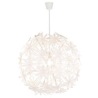 LED HÄNGELEUCHTE Kunststoff Weiß Blüten Design - Weiß, Kunststoff (60/60/150cm) - Globo Lighting
