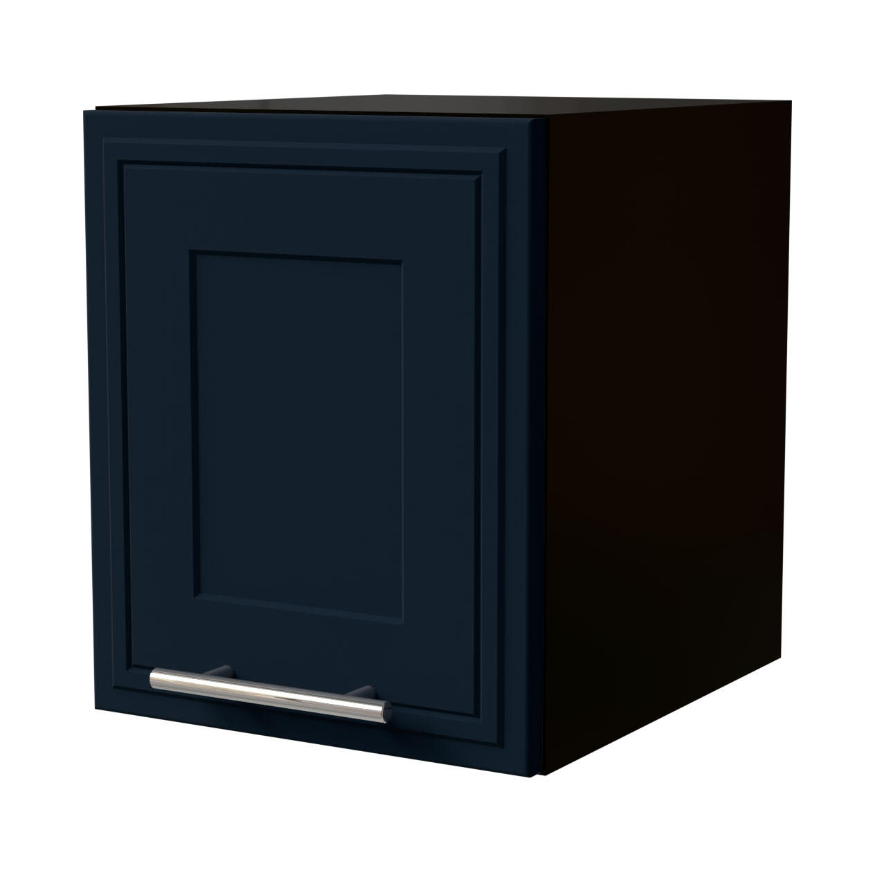 KLAPPHÄNGESCHRANK Salo W4B/30 Schwarz / Indigo Matt 30 / 32,5 / 36cm - Schwarz/Dunkelblau, Holz/Holzwerkstoff (30/36/32.5cm) - Feldmann-Wohnen