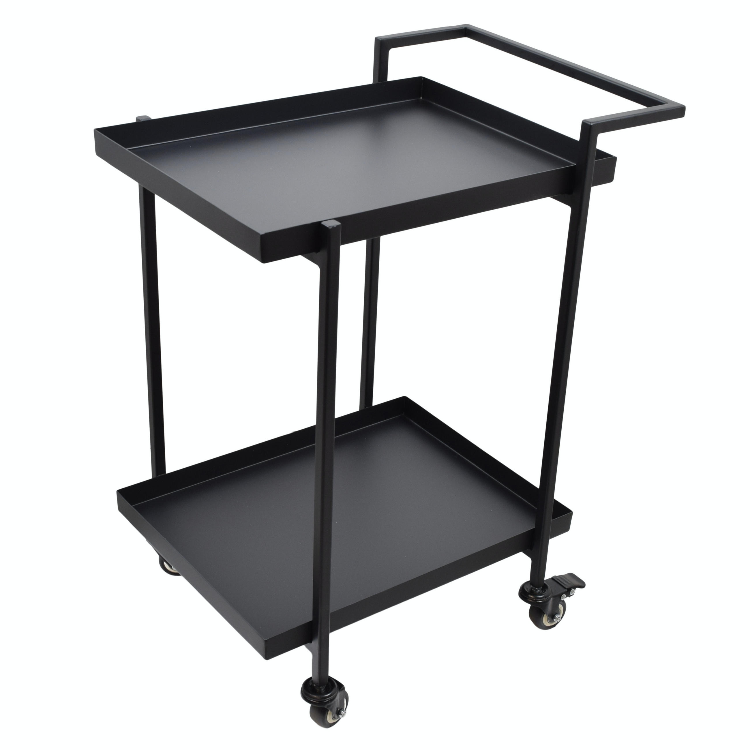 KÜCHENWAGEN James Schwarz - Schwarz, Metall (38/60/54cm) - LOFT42