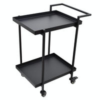 KÜCHENWAGEN James Schwarz - Schwarz, Metall (38/60/54cm) - LOFT42