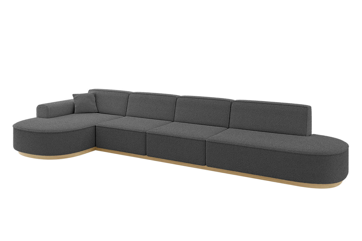 Altdecor Ecksofa Grau 413x171 cm