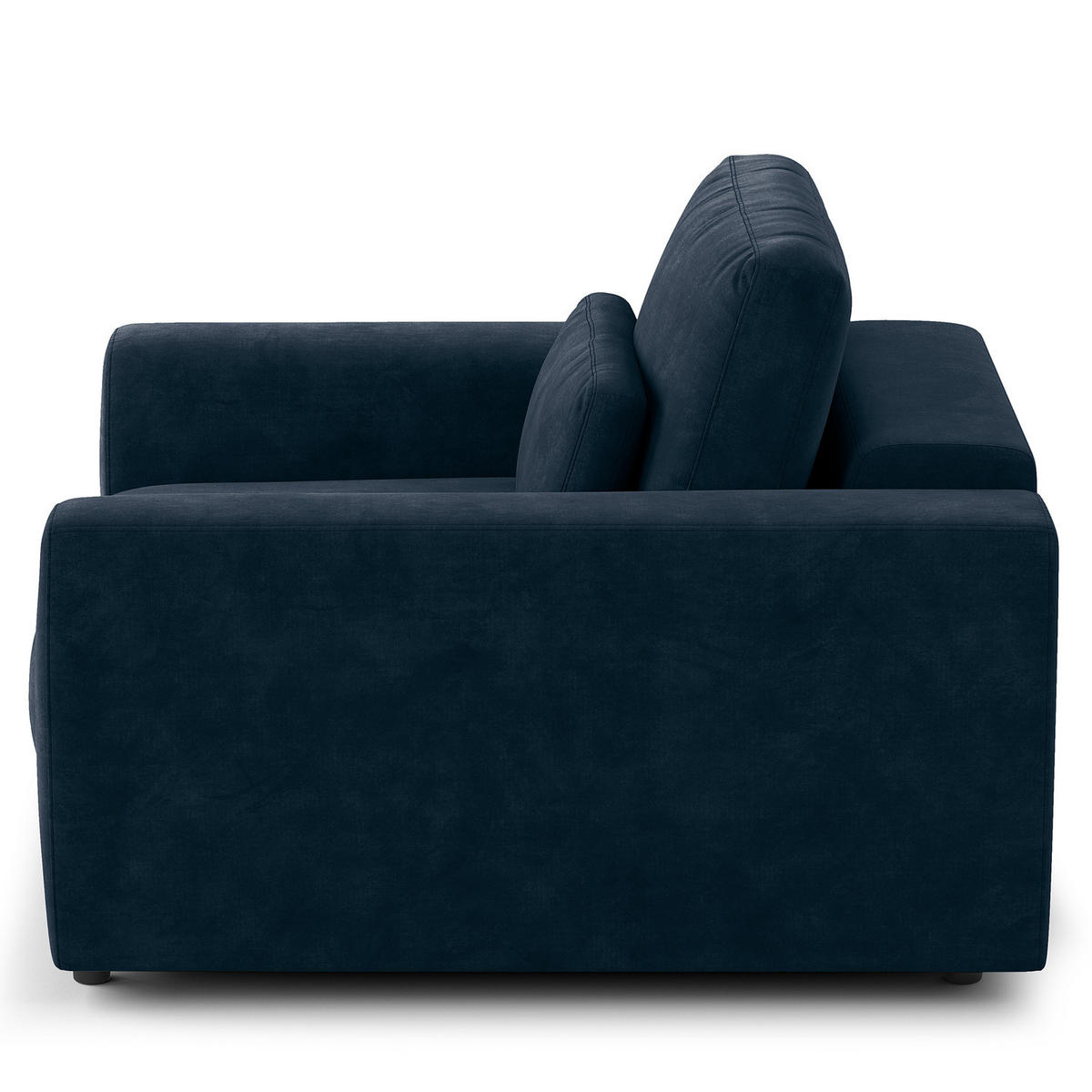 SESSEL - Blau/Schwarz, Kunststoff/Textil (116/80/117cm) - home24