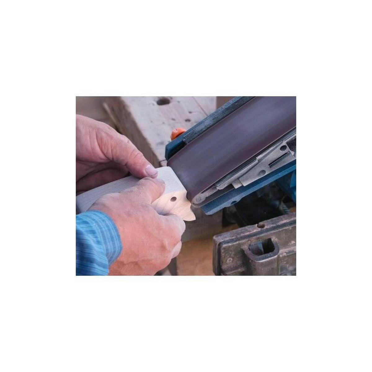 SCHLEIFBAND – 135 x 1210 mm, Körnung 40, zum Schleifen und Polieren. - Rot, Metall (15/122/1cm) - DCA