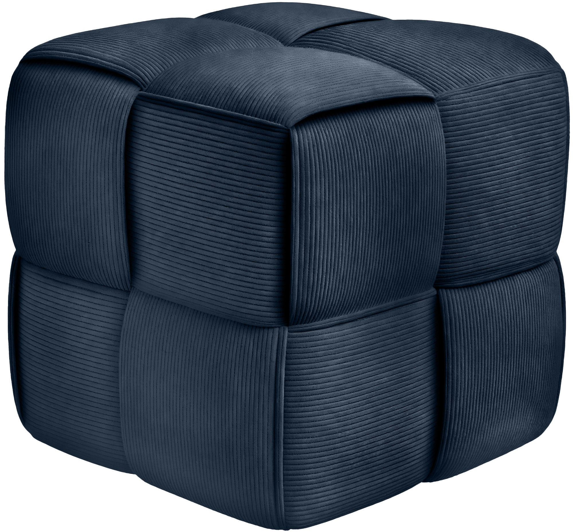 Deluke Sitzhocker Dunkelblau 40x40x40 cm
