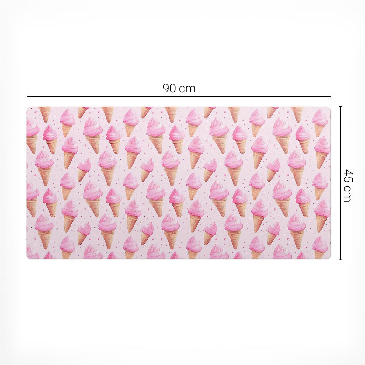 SCHREIBTISCHUNTERLAGE 90x45 cm Rosa - Hellrosa, Kunststoff (90/45/1.6cm) - Wallfluent