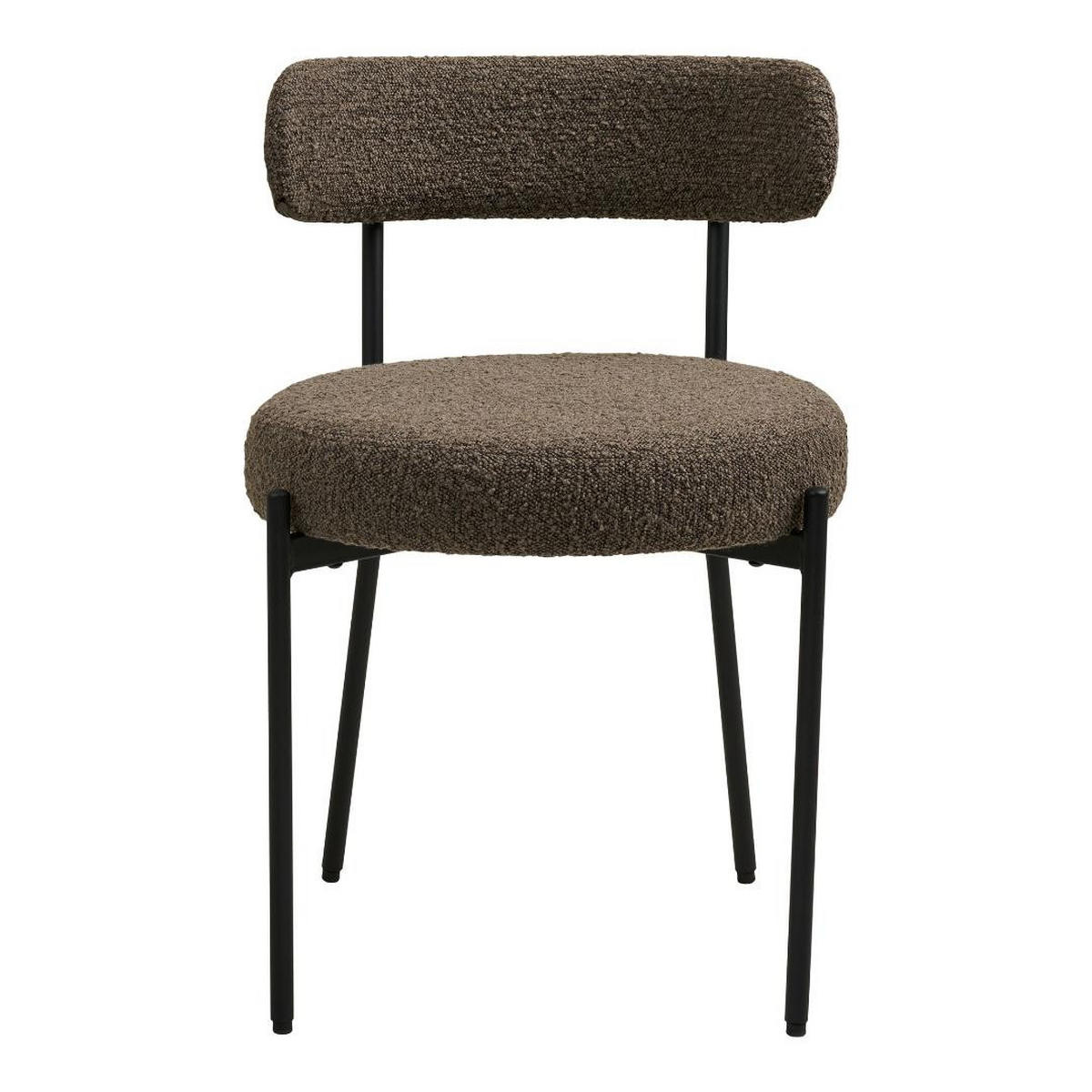 ESSZIMMERSTUHL, Anja, Braun, Metall / Polyester, 50 x 47 x 73 cm - Braun, Textil/Metall (50/73/47cm) - ebuy24