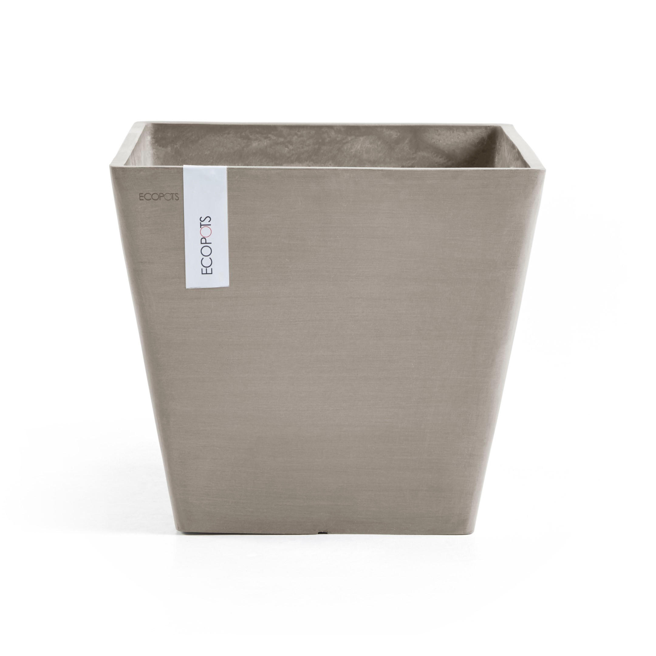 BLUMENTOPF Rotterdam 29,5/29,5/26,4 cm Taupe - Taupe, Kunststoff (29.5/26.4cm) - Ecopots