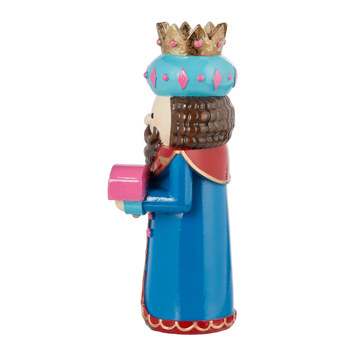 DEKOFIGUR X-Mas König - Blau, Stein (7/20/8cm) - Butlers