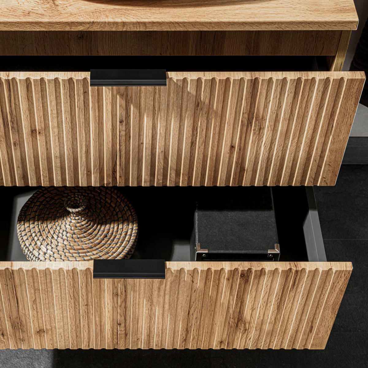 WASCHTISCH Adelaide-56 - Braun, Holzwerkstoff (121/73/47cm) - Lomado