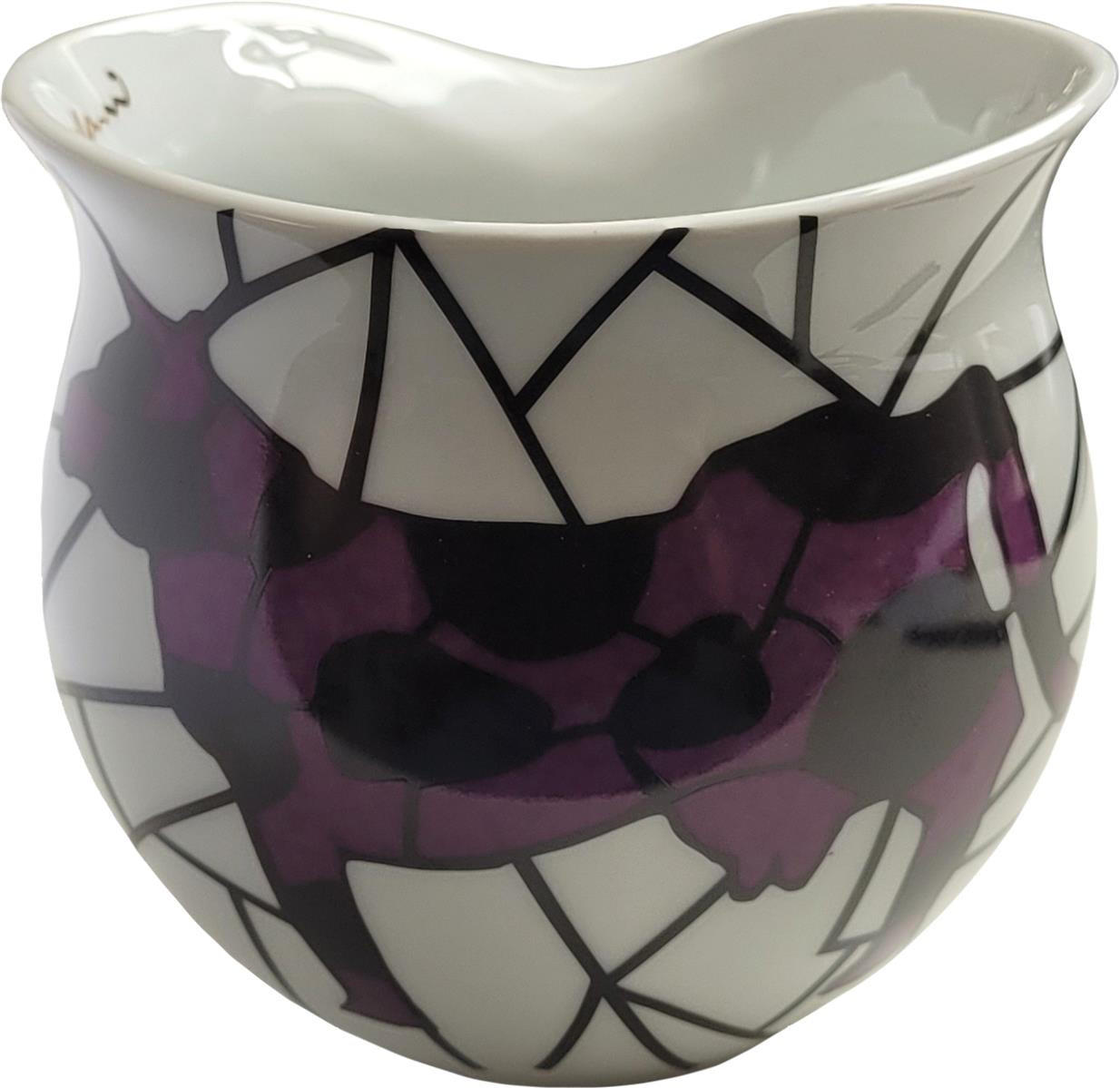 KAFFEEBECHER XXL Cow violet - Multicolor, Keramik (0.6L) - Luigi Colani Porzellan