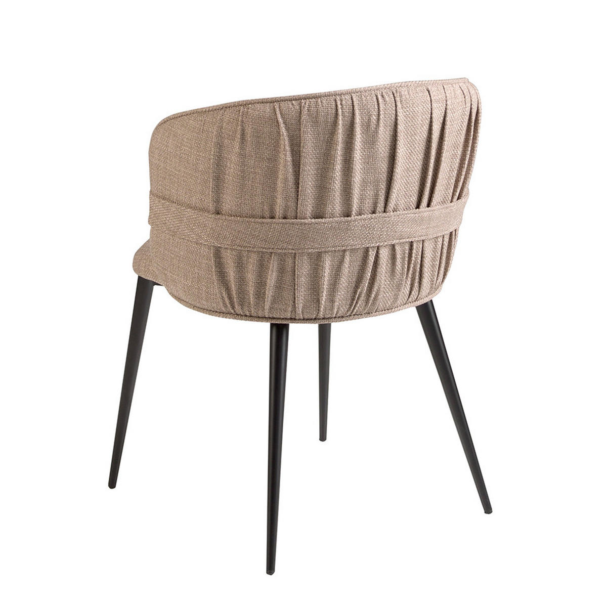 STUHL Braun Schwarz 58/58/77 cm - Schwarz/Braun, Textil (58/77/58cm) - ANGEL CERDA
