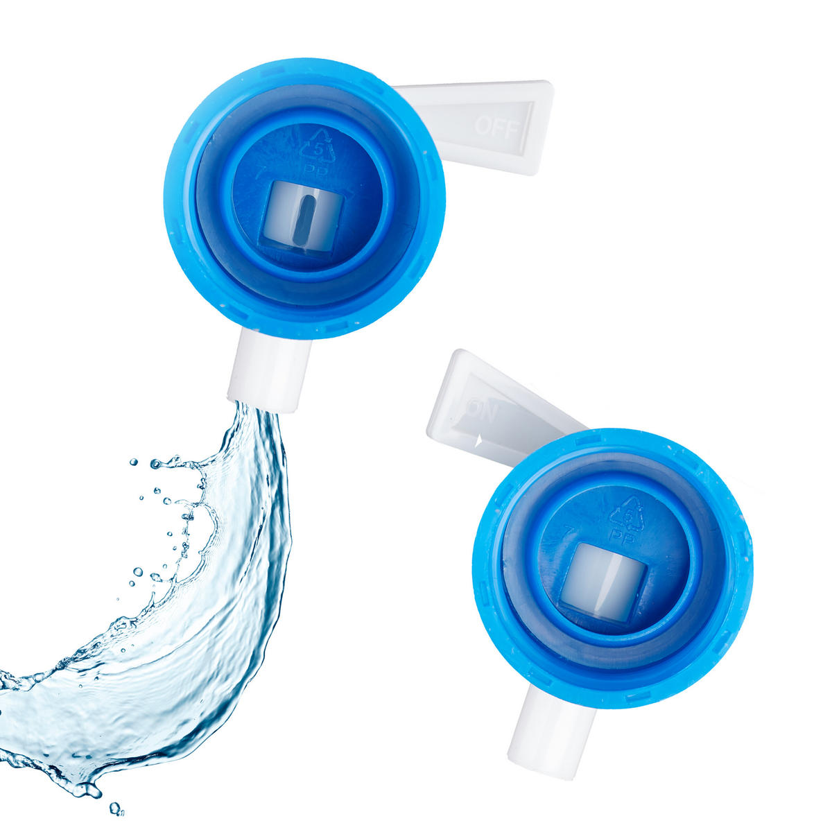 4XWASSERKANISTER - Transparent, Kunststoff/Textil (24/13/25cm) - Relaxdays