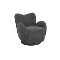 DREHSESSEL Verona, Webstoff, Dunkelgrau - Dunkelgrau, Textil (76/80/78cm) - dasmöbelwerk