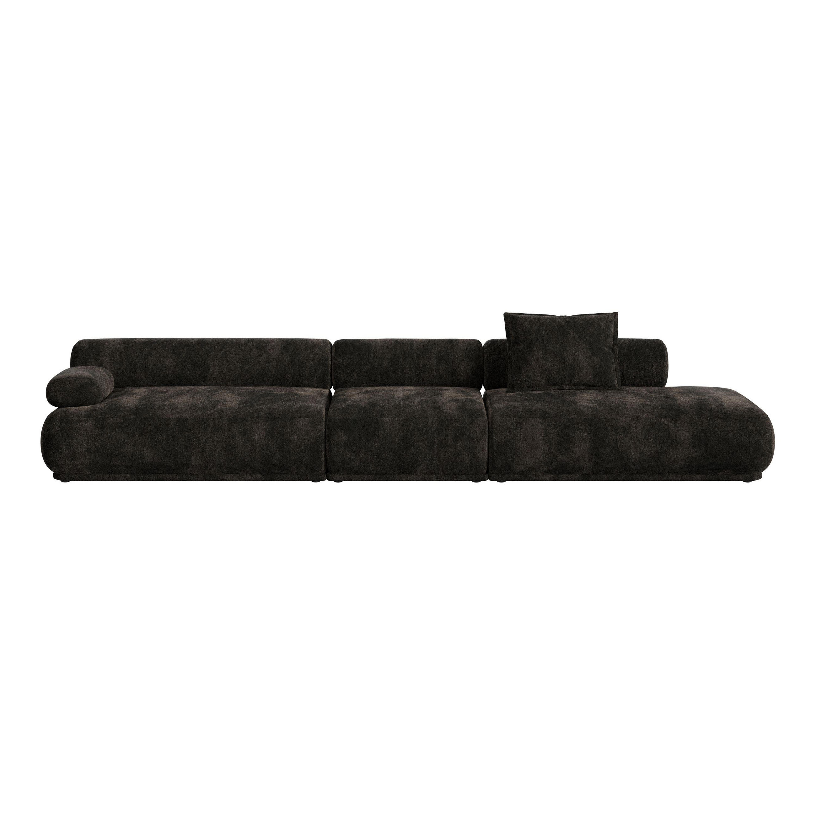 Zuiver Sofa Dunkelbraun 402x68x97 cm
